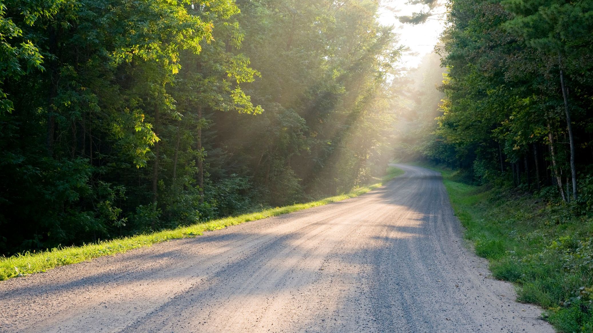 A gravel road.
